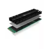 ICY BOX IB-M2HS-701 M.2 2280 SSD dissipador, passivo, alumínio, PC/PS5, preto