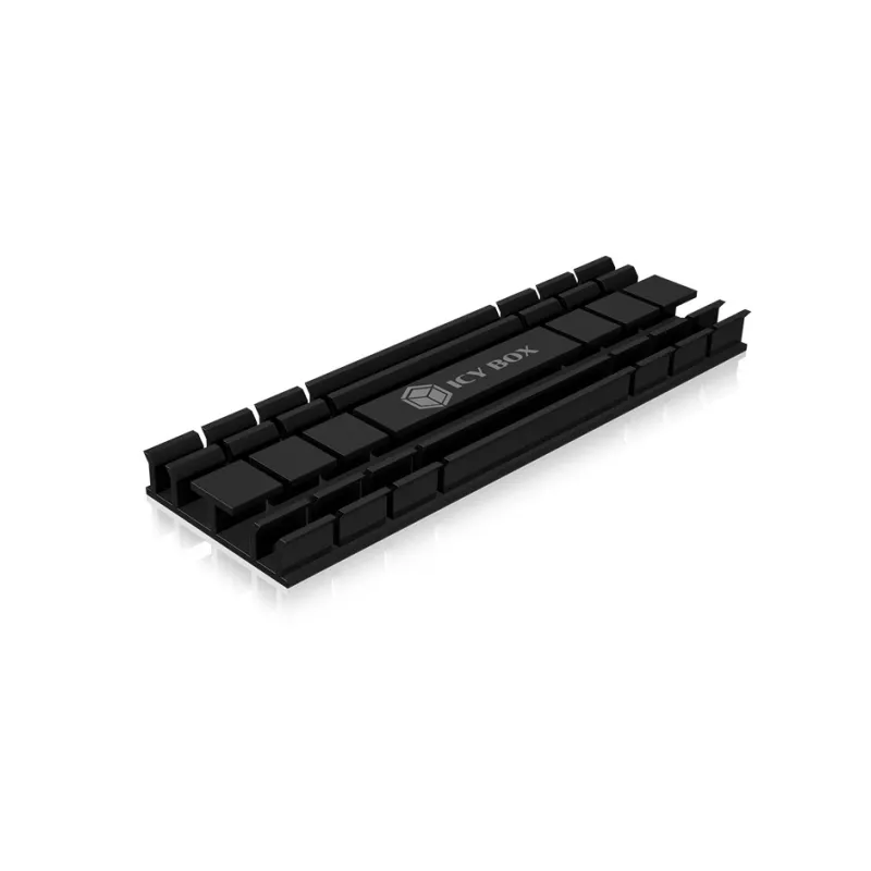 ICY BOX IB-M2HS-701 M.2 2280 SSD dissipador, passivo, alumínio, PC/PS5, preto