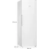 Siemens iQ300 GS33NVWEP congelador vertical, 225 l, classe E, branco
