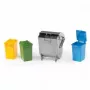 Conjunto de contentores de lixo BRUDER 2607
