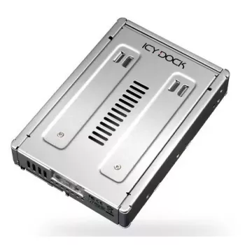 Cremax ICY Dock MB982IP-1S - Adaptador de encaixe para armazenamento - 8,9 cm para 6,4 cm (3.5 para 6,40cm (2.5)) - Prateado (MB982IP-1S-1)