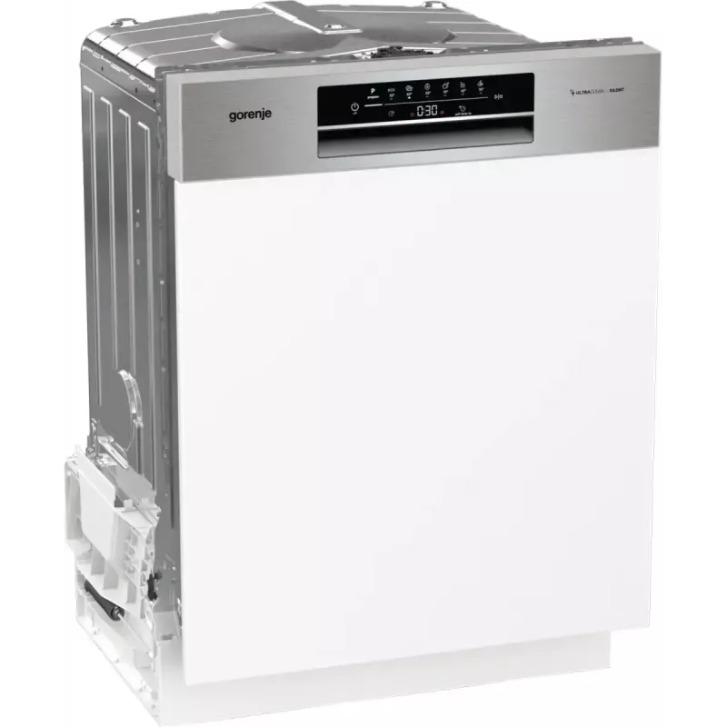 Máquina de lavar louça Gorenje GI642E90X semi-integrada, 13 conjuntos de louça, 60 cm, 47 dB, 11 l/ciclo, classe energética E