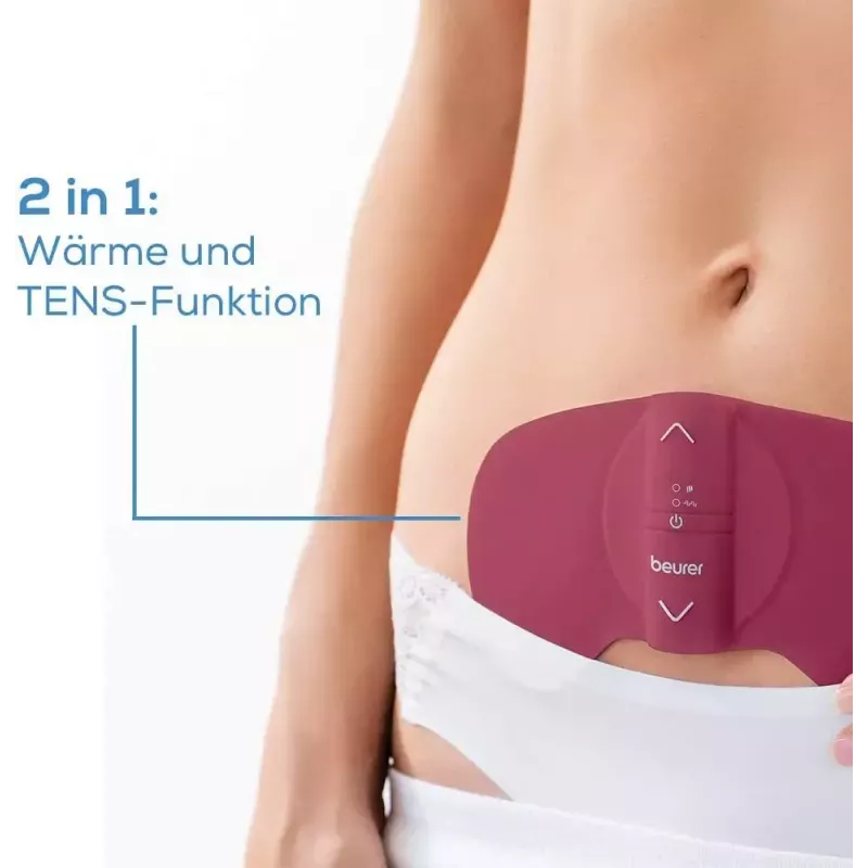 Conjunto de elétrodos de substituição para Beurer EM50 Menstrual Relax – almofadas e cabo de substituição para alívio da dor e relaxamento muscular