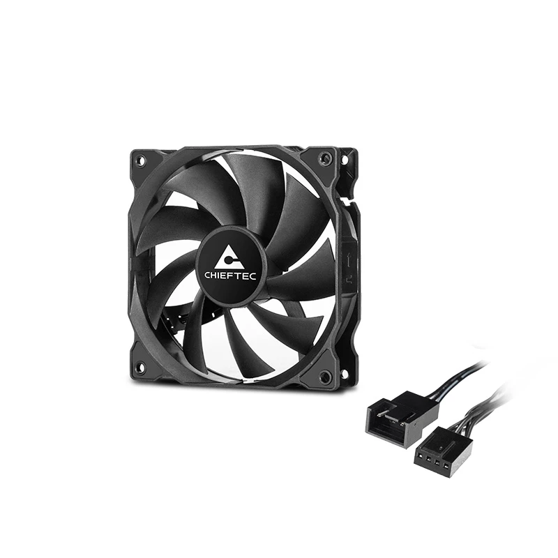 Chieftec ZF-1225PWM Sistema de arrefecimento para computador Ventoinha para caixa de computador 12 cm Preto 1 unidade