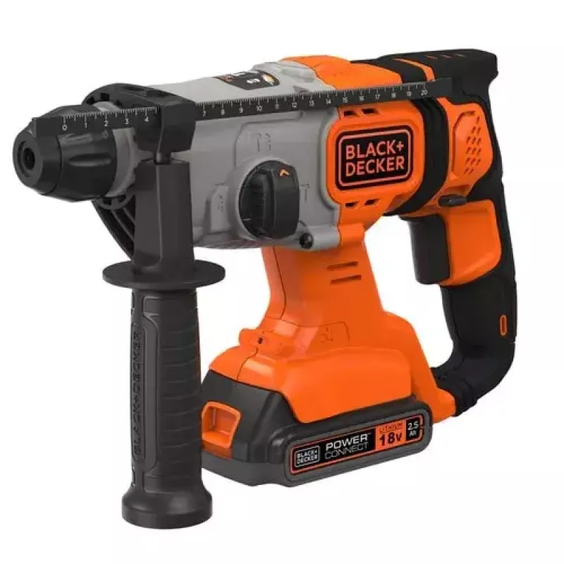 Berbequim Black & Decker BCD900E2K-QW 1880 RPM SDS Plus, bateria 2,5 Ah