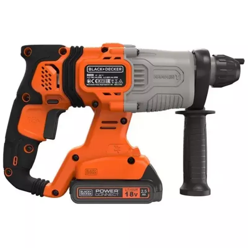 Berbequim Black & Decker BCD900E2K-QW 1880 RPM SDS Plus, bateria 2,5 Ah