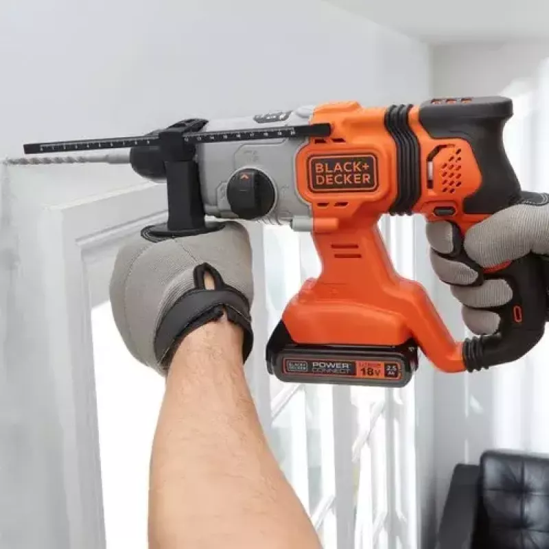 Berbequim Black & Decker BCD900E2K-QW 1880 RPM SDS Plus, bateria 2,5 Ah
