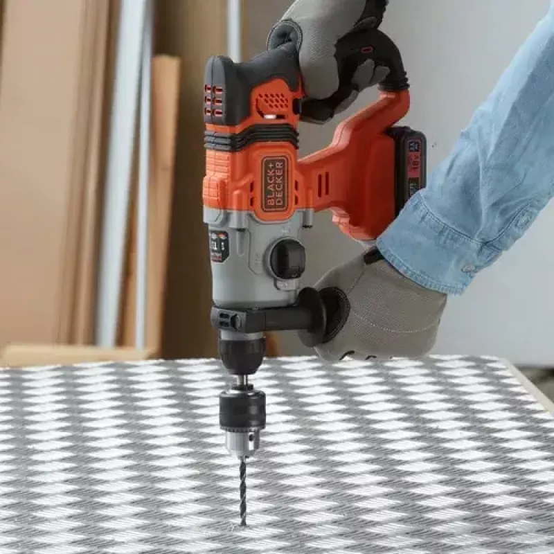 Berbequim Black & Decker BCD900E2K-QW 1880 RPM SDS Plus, bateria 2,5 Ah