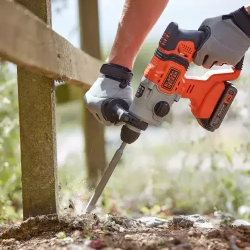 Berbequim Black & Decker BCD900E2K-QW 1880 RPM SDS Plus, bateria 2,5 Ah