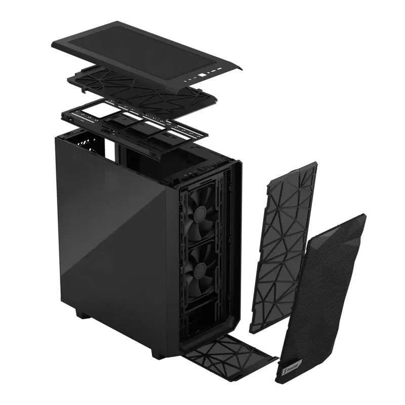 Caixa de PC Fractal Design Meshify 2 Compact Tower preto