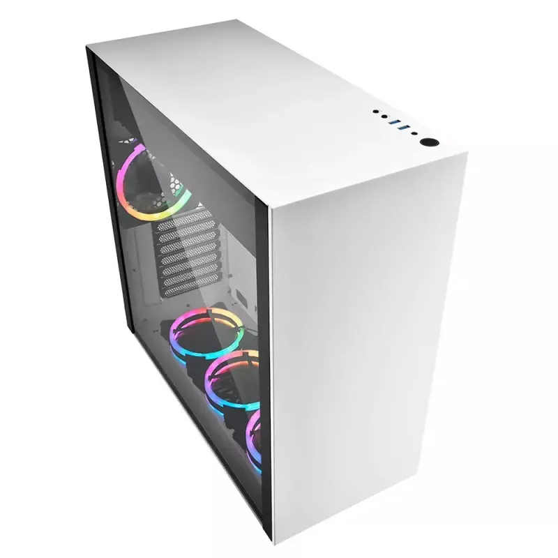 Caixa de PC Sharkoon Pure Steel RGB Midi Tower branca