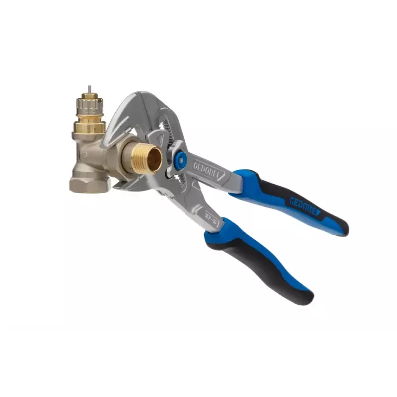 Gedore red SB 183 10 JC S-002 chave de pinça com proteções de maxilas (3112268), 0-52 mm