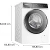 Máquina de lavar roupa Bosch WGB256A41 carga frontal 10 kg 1600 rpm branco