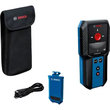 Detetor múltiplo digital Bosch GMS 120-27 cabo elétrico, metal, metal não ferroso, madeira