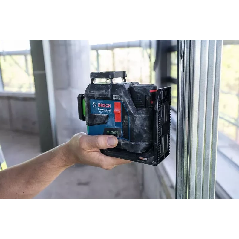 Bosch GLL 12V-100-33 CG Professional laser de linhas verde a bateria com suporte LB 10 (0601065400)