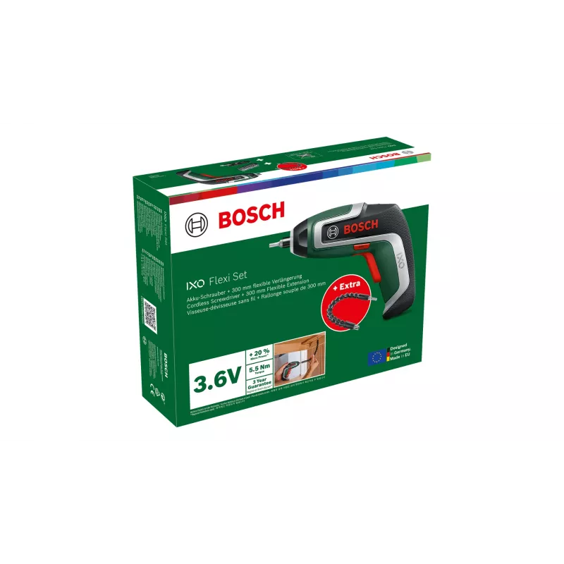 Bosch IXO 7 – 235 rpm, preto, verde
