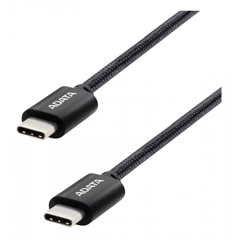 Cabo USB-C para USB-C ADATA CACC-200PN-BK, USB 2.0, 2 m, preto