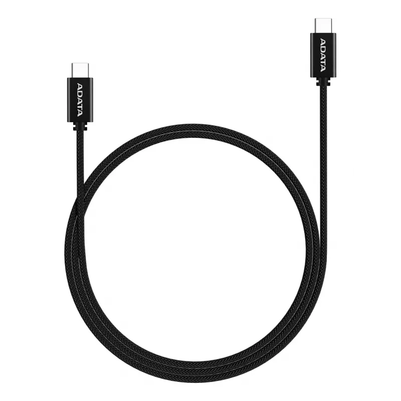Cabo USB-C para USB-C ADATA CACC-200PN-BK, USB 2.0, 2 m, preto