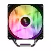 Arrefecedor de processador FSP NE5 ar 120 mm preto ARGB, ventoinha, 12 cm, 800 RPM, 1600 RPM, 28 sone, preto