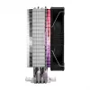 Arrefecedor de processador FSP NE5 ar 120 mm preto ARGB, ventoinha, 12 cm, 800 RPM, 1600 RPM, 28 sone, preto