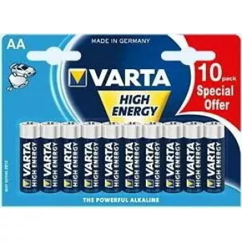 Pilha descartável Varta High Energy AA pack de 10