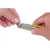 STANLEY FATMAX 0-10-421 X-ato, 18 mm, caixa em metal fundido, bloqueio deslizante, guia da lâmina em aço inoxidável, clipe de cinto, amarelo