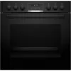 Conjunto de eletrodomésticos de cozinha Bosch HEB517BB4 + NVS645CB6E placa de indução com zonas elétrica