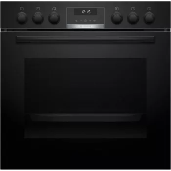 Conjunto de eletrodomésticos de cozinha Bosch HEB517BB4 + NVS645CB6E placa de indução com zonas elétrica