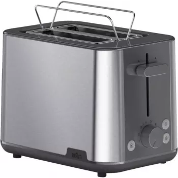 Torradeira Braun HT 1510 GY 6 2 fatias 900 W cinzenta, aço inoxidável