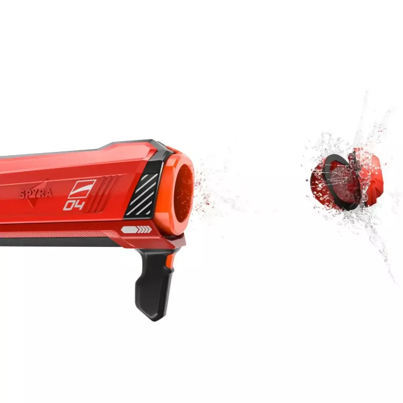 Lançador de água SpyraOne Spyra Gravity vermelho SPGR1R — lançador de água recarregável sem pilhas