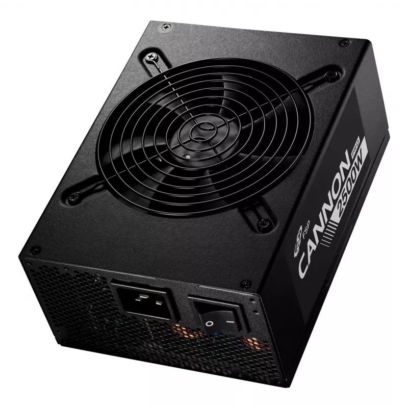 Fonte de alimentação FSP CANNON PRO 2500W ATX ATX3.1 preto, 2500 W, 200 - 240 V, 50/60 Hz, 15 - 12 A, Active, 125 W