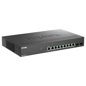 Switch de rede D-Link DMS-1250-10S/E gerido 2.5G Ethernet (100/1000/2500) preto