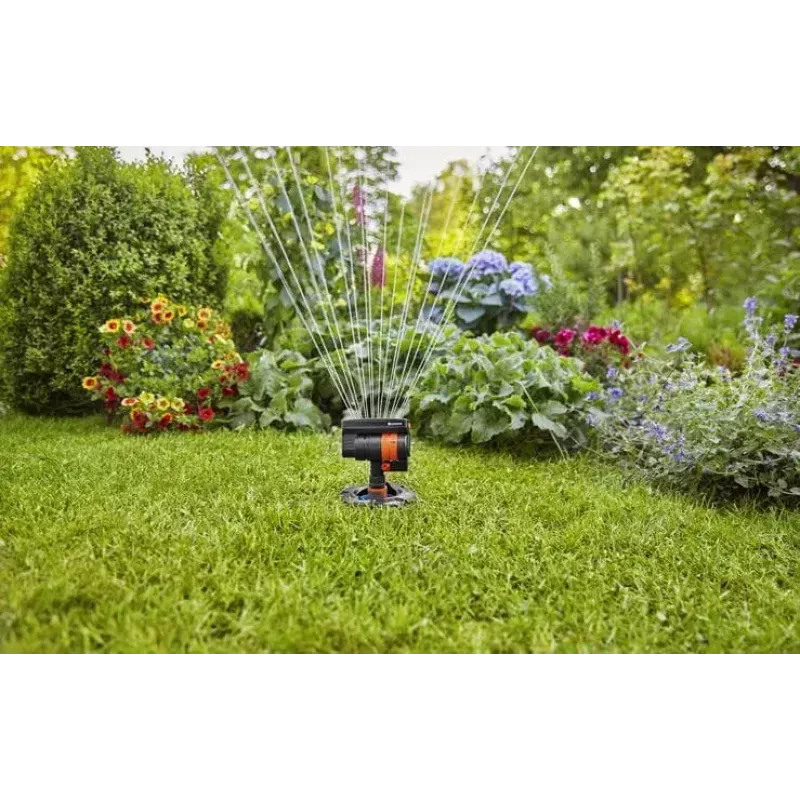 Aspersor retangular Gardena Pipeline, preto/laranja (08251-20)