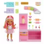 Rainbow High Little Dessert Shop com Kandy Playset, boneca de moda, feminino, 4 anos, 140 mm, multicolor