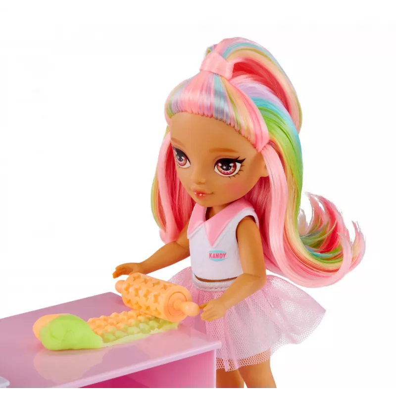 Rainbow High Little Dessert Shop with Kandy 522058-EUC conjunto de brincar com figura de brinquedo, a partir dos 6 anos