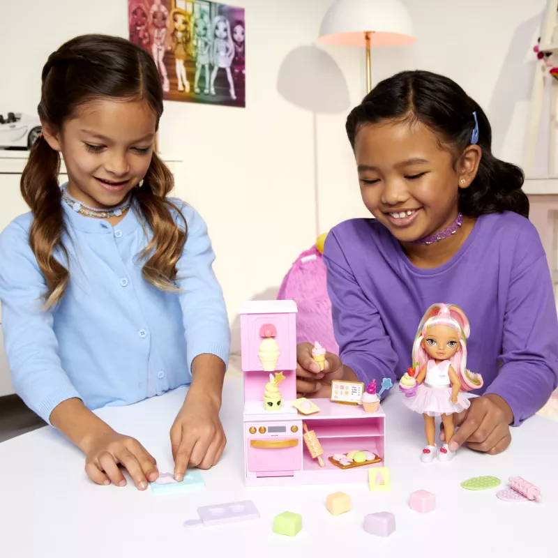 Rainbow High Little Dessert Shop with Kandy 522058-EUC conjunto de brincar com figura de brinquedo, a partir dos 6 anos