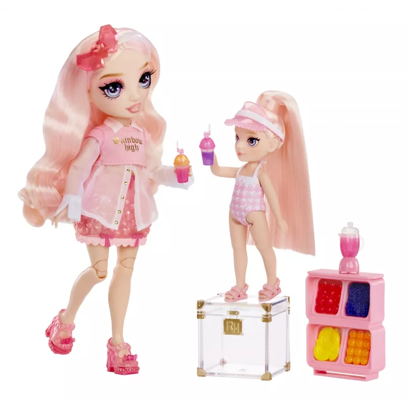 Rainbow High Little Pool Day with Blush 522249-EUC conjunto de brincar com figura de brinquedo, a partir dos 6 anos