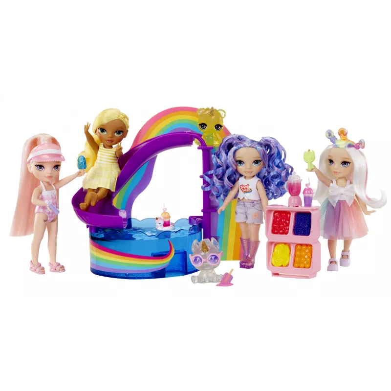 Rainbow High Little Pool Day with Blush 522249-EUC conjunto de brincar com figura de brinquedo, a partir dos 6 anos