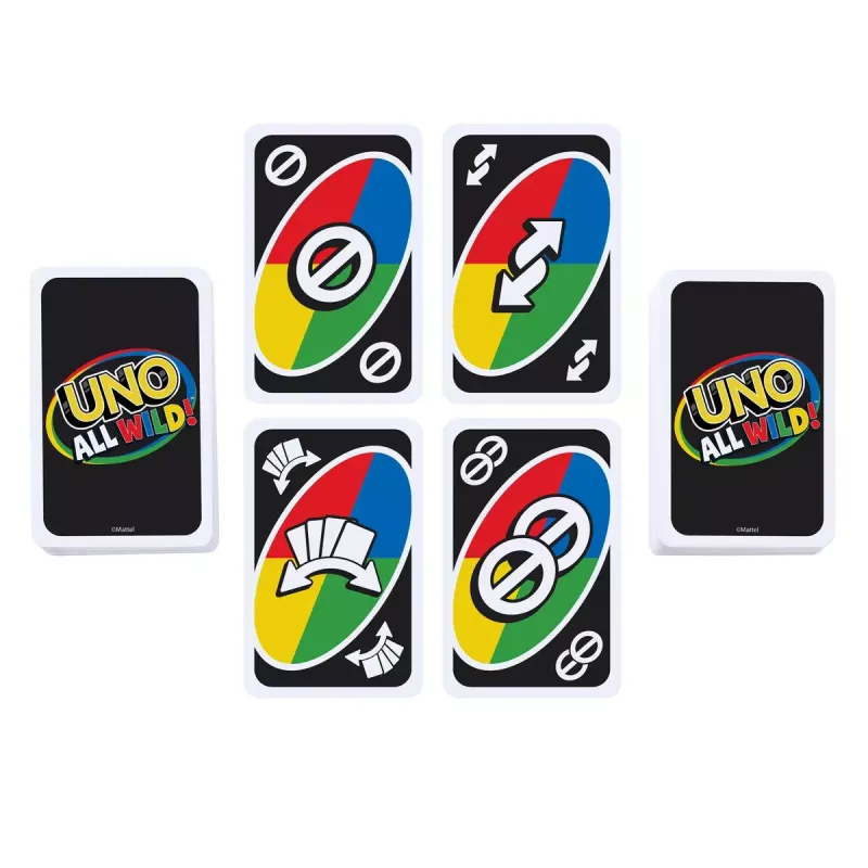 Jogo de cartas MATTEL Games UNO All Wild — jogo de cartas para a família, idade recomendada 7+