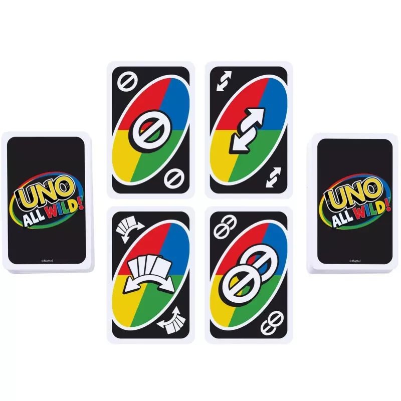 Jogo de cartas MATTEL Games UNO All Wild — jogo de cartas para a família, idade recomendada 7+