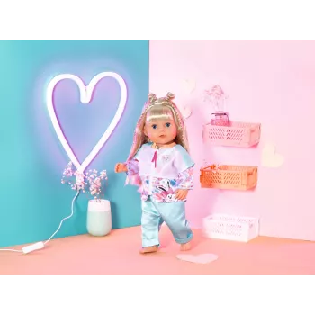 Conjunto de roupa para boneca Zapf Creation BABY born Casual Outfit Aqua 3 anos