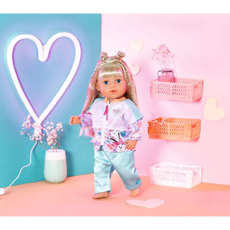 Conjunto de roupa para boneca Zapf Creation BABY born Casual Outfit Aqua 3 anos