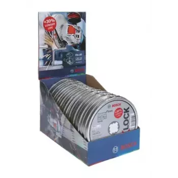 Disco de corte Bosch X-LOCK caixa 125 mm Standard for Inox, 10 unid.