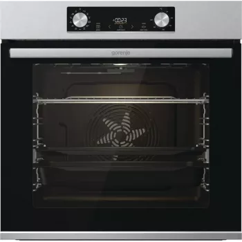 Forno elétrico de encastrar Gorenje BIGSPACE 77 L 3500 W — branco, controlos táteis e rotativos, lâmpada halogénea