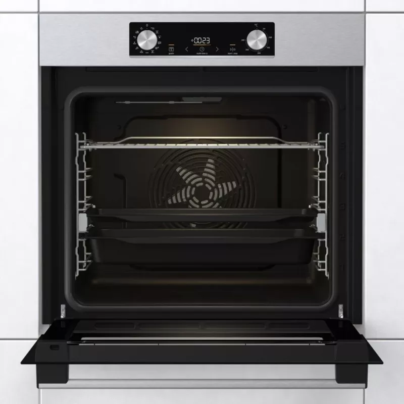 Gorenje BOS6737E13X forno elétrico de encastrar, 77 l, 60 cm, classe energética A, aquecimento grill/ventilado/convencional, aço inoxidável