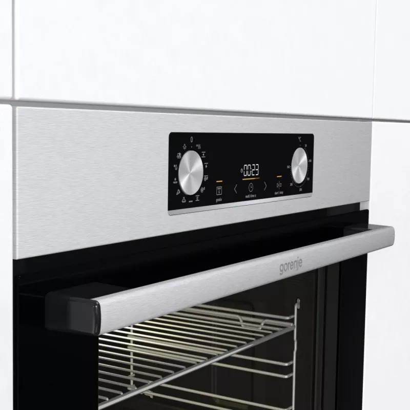 Gorenje BOS6737E13X forno elétrico de encastrar, 77 l, 60 cm, classe energética A, aquecimento grill/ventilado/convencional, aço inoxidável