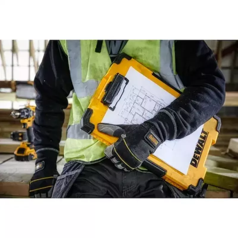 DeWALT TSTAK DWST82732-1 prancheta com luz LED de 180°, amarelo/preto