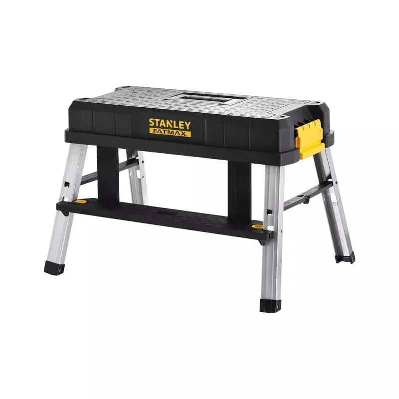 Stanley FatMax FMST81083-1 caixa de ferramentas com degrau, plástico, carga de 30 kg, preto/amarelo