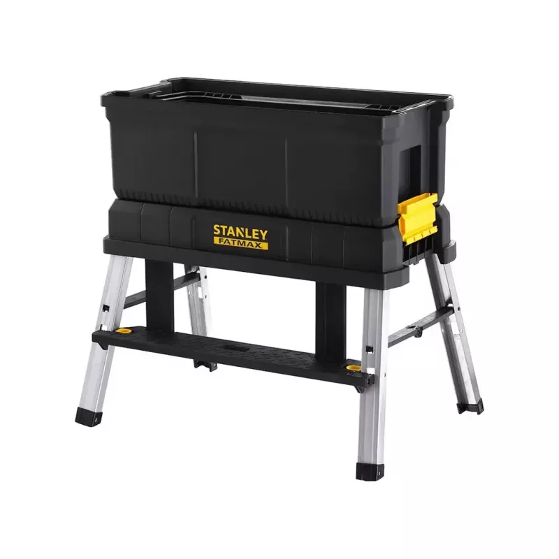Stanley FatMax FMST81083-1 caixa de ferramentas com degrau, plástico, carga de 30 kg, preto/amarelo