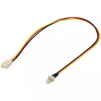 Cabo de extensão de alimentação para ventoinha de PC Goobay 3-Pin ficha/conector fêmea 0,3 m